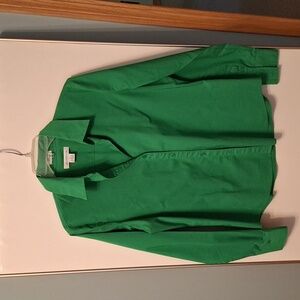 Green Button down blouse